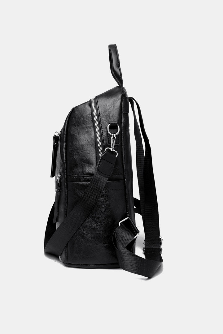 PU Leather Convertible Backpack - Cheeky Chic Boutique