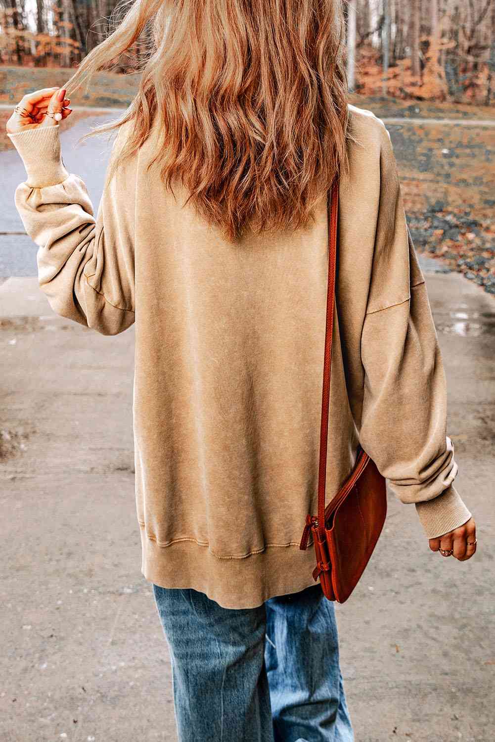 Game Day Leopard Football Graphic Sweatshirt - Cheeky Chic Boutique