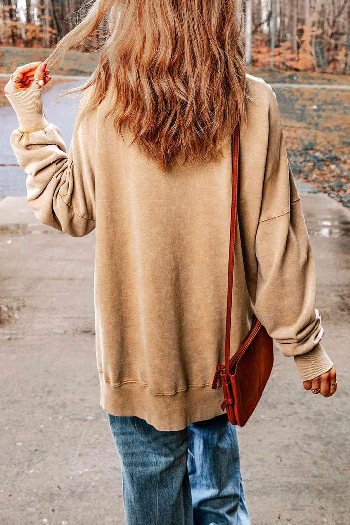 Game Day Leopard Football Graphic Sweatshirt - Cheeky Chic Boutique