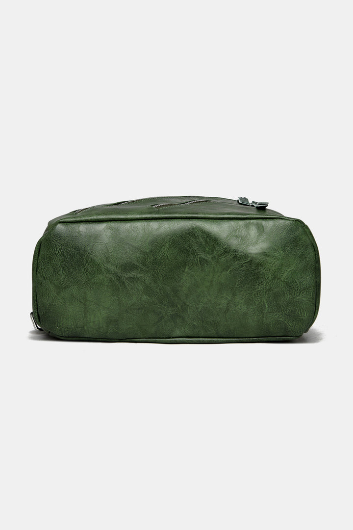 PU Leather Convertible Backpack - Cheeky Chic Boutique