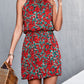 PRE-ORDER Floral Tied Sleeveless Mini Dress - Cheeky Chic Boutique