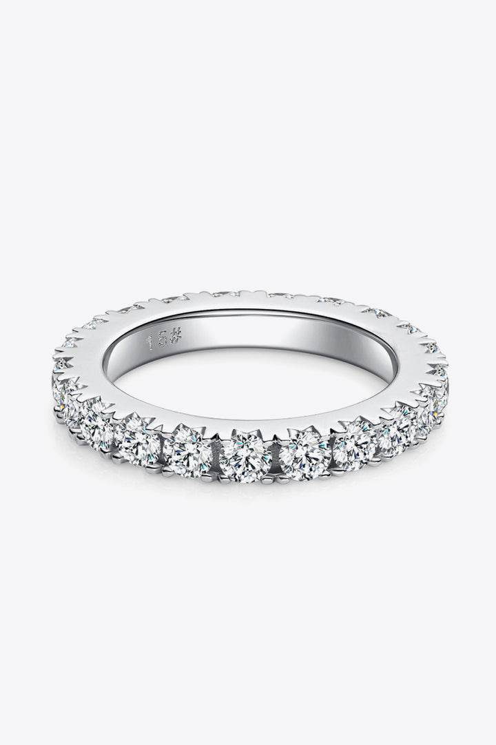 Heather 2.3 Carat Moissanite 925 Sterling Silver Eternity Ring - Cheeky Chic Boutique