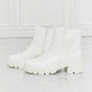 MMShoes What It Takes Lug Sole Chelsea Boots in White - Cheeky Chic Boutique