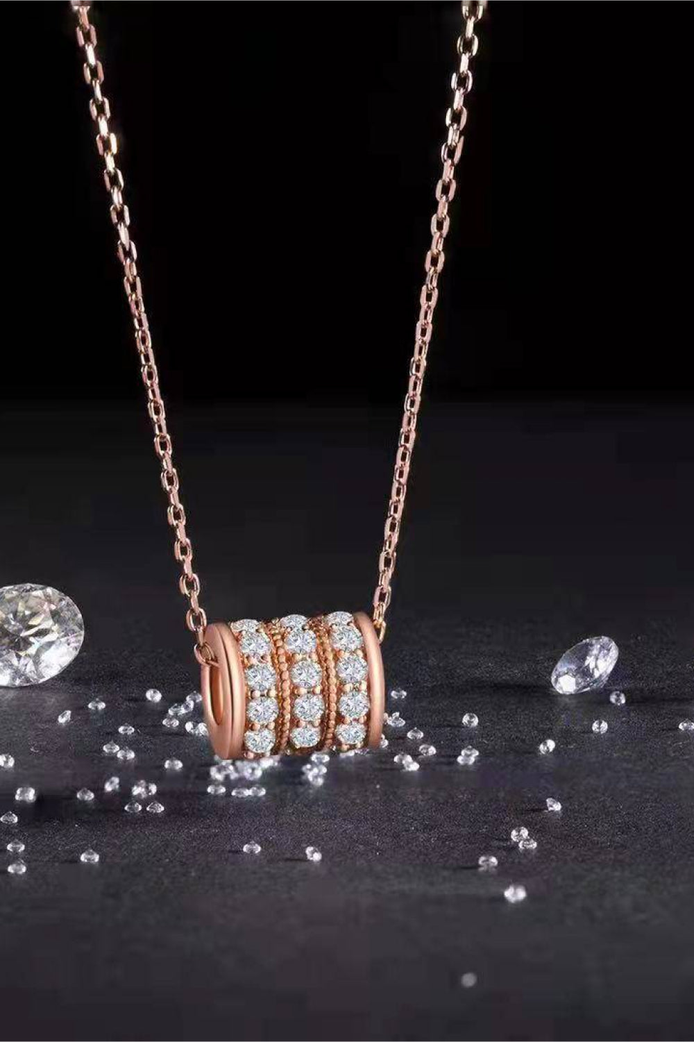 Donna Moissanite 925 Sterling Silver Necklace - Cheeky Chic Boutique