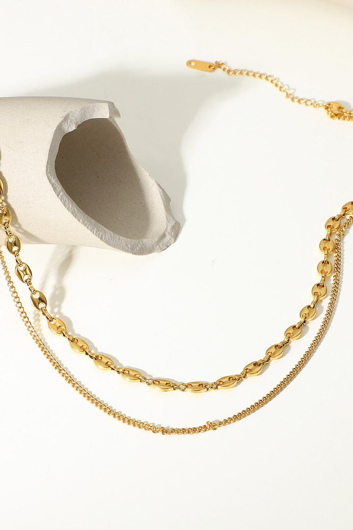 Dreaming Of You Gold-Plated Double-Layered Necklace
