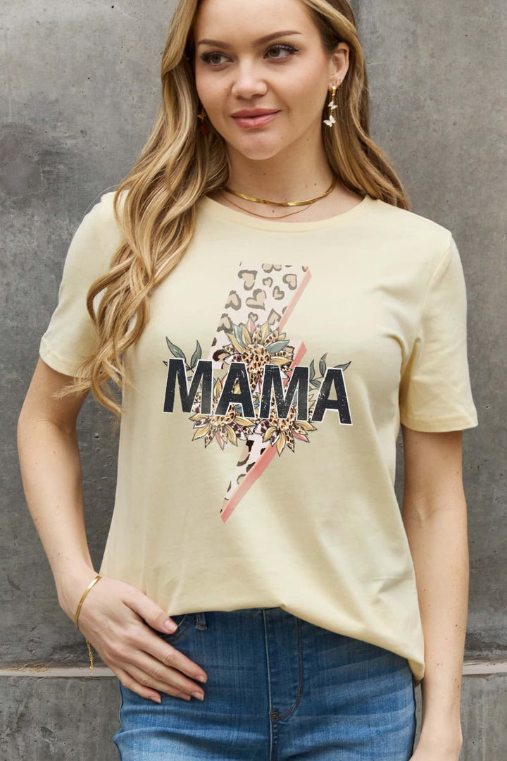 Simply Love Full Size MAMA Graphic Cotton Tee - Cheeky Chic Boutique