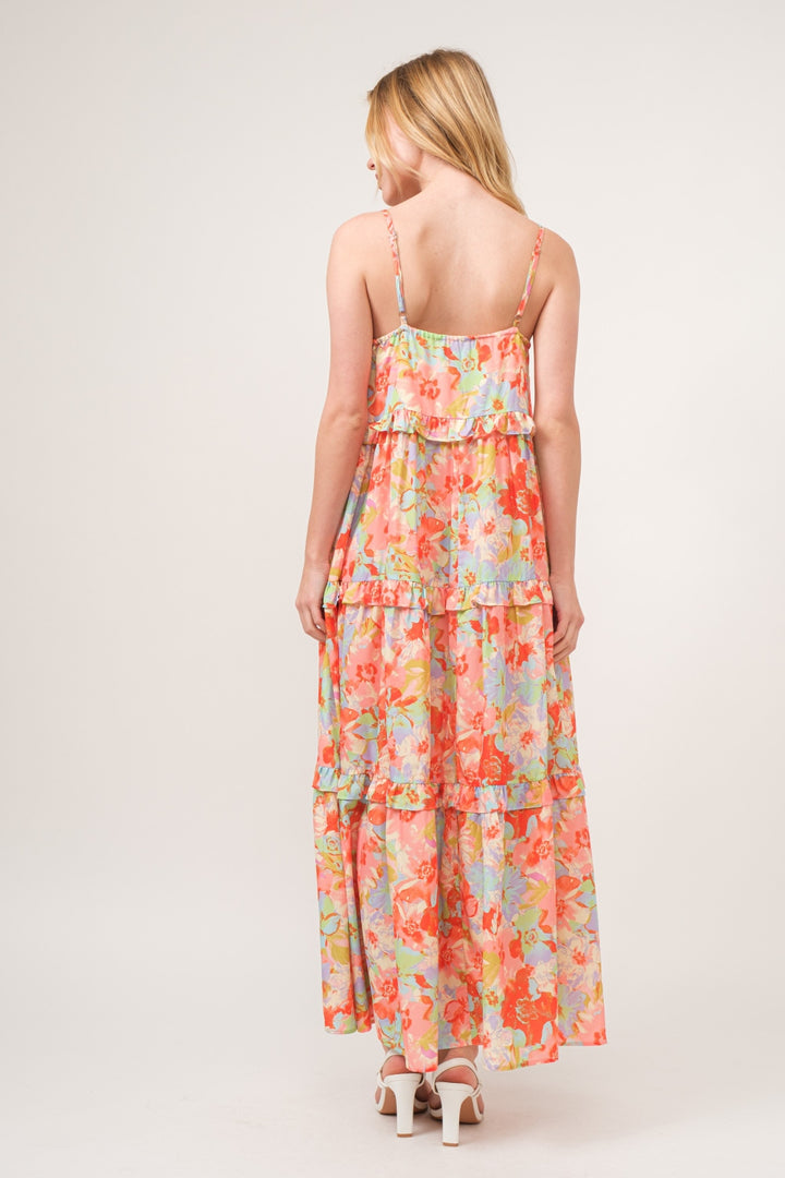 Creamsicle Floral Maxi - Cheeky Chic Boutique