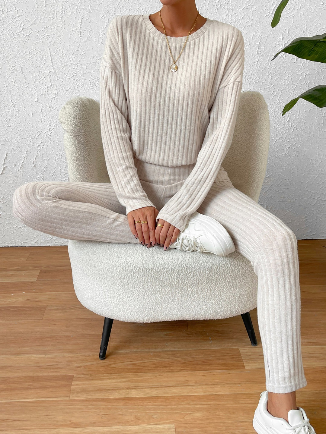 One at a Time Ribbed Lounge Set - Cheeky Chic Boutique