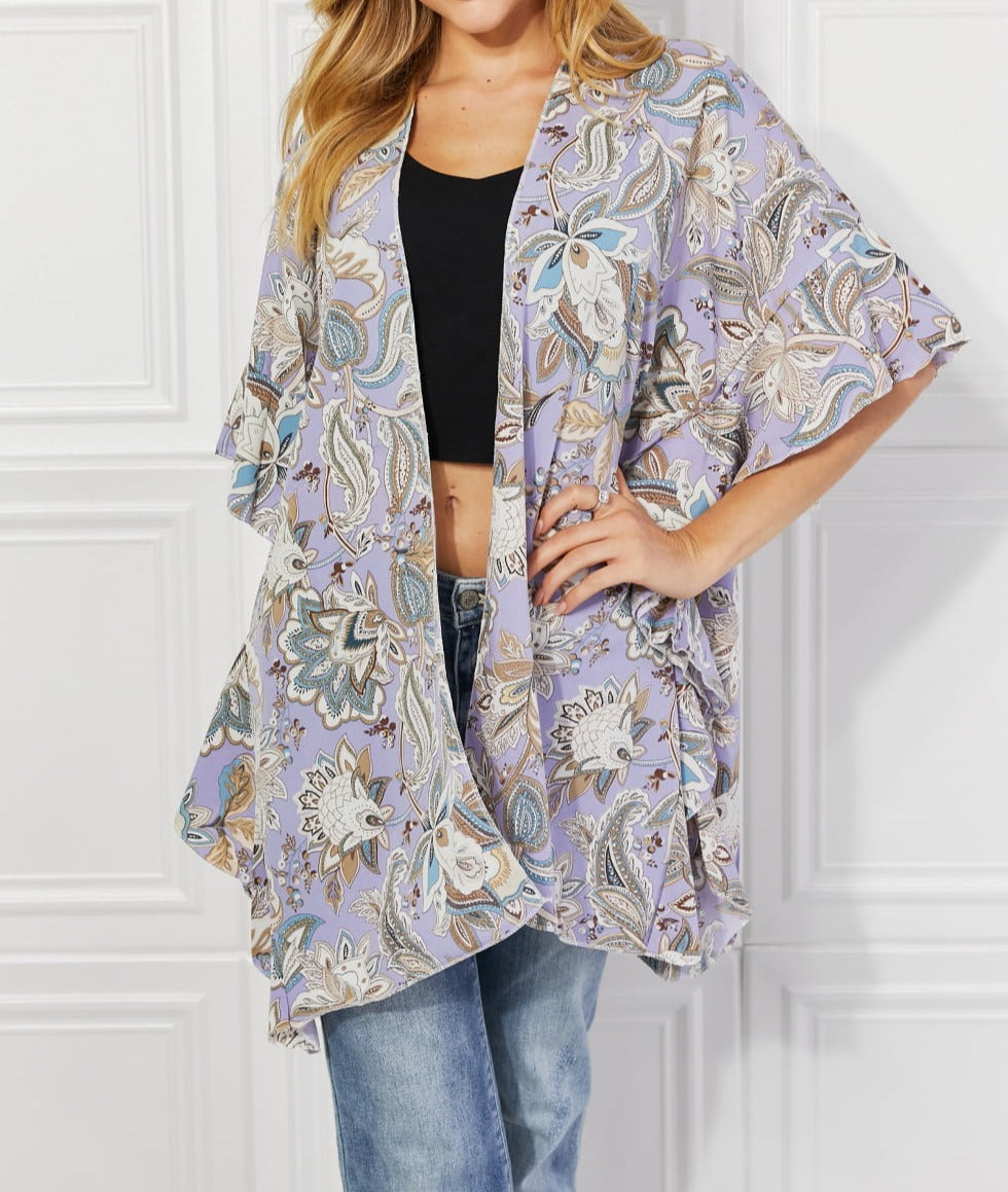 Justin Taylor Secret Garden Floral Kimono - Cheeky Chic Boutique