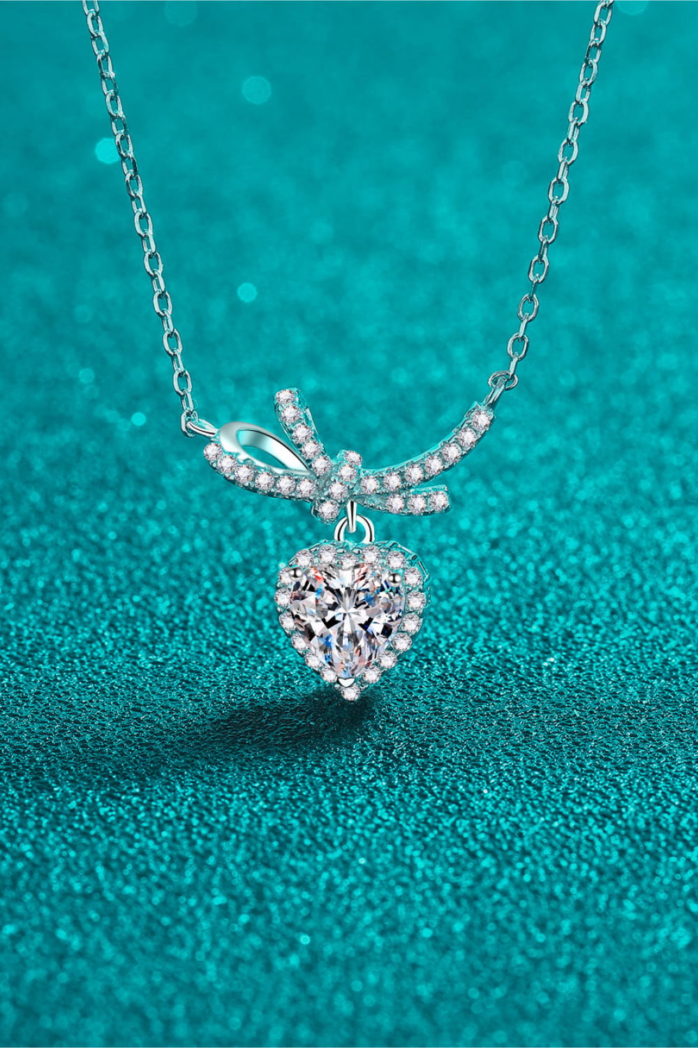 Charlie 1 Carat Moissanite Heart Pendant Necklace - Cheeky Chic Boutique