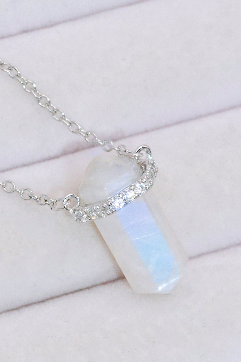 Natural Moonstone Chain-Link Necklace - Cheeky Chic Boutique