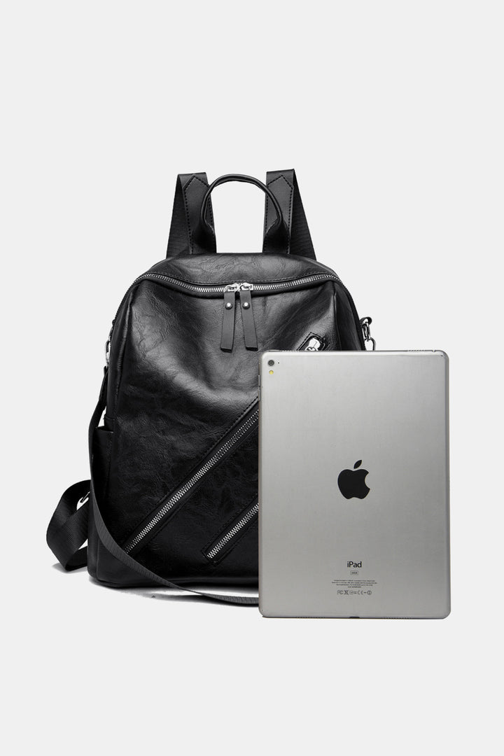 PU Leather Convertible Backpack - Cheeky Chic Boutique