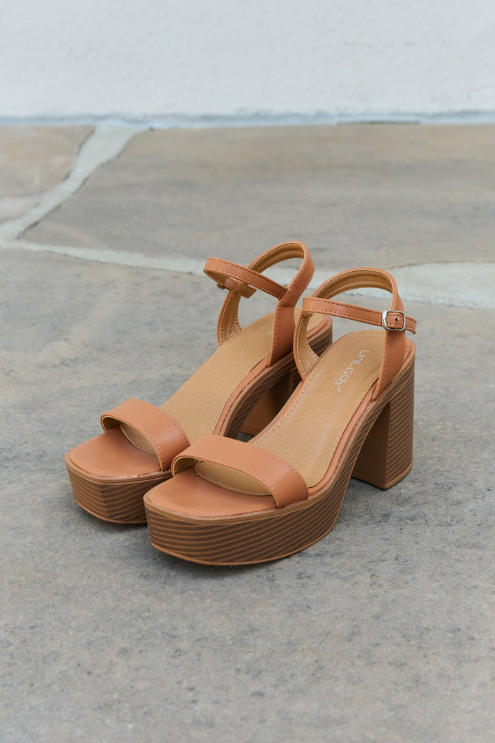 Weeboo Feel It Platform Heel Sandals - Cheeky Chic Boutique