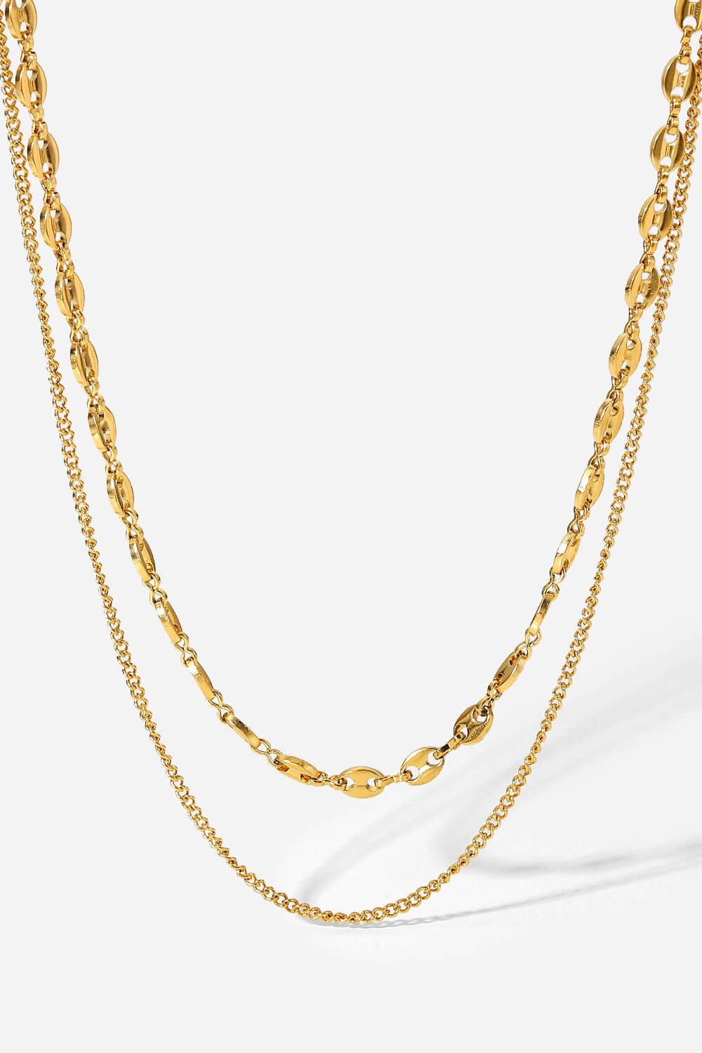Dreaming Of You Gold-Plated Double-Layered Necklace Gold / One Size