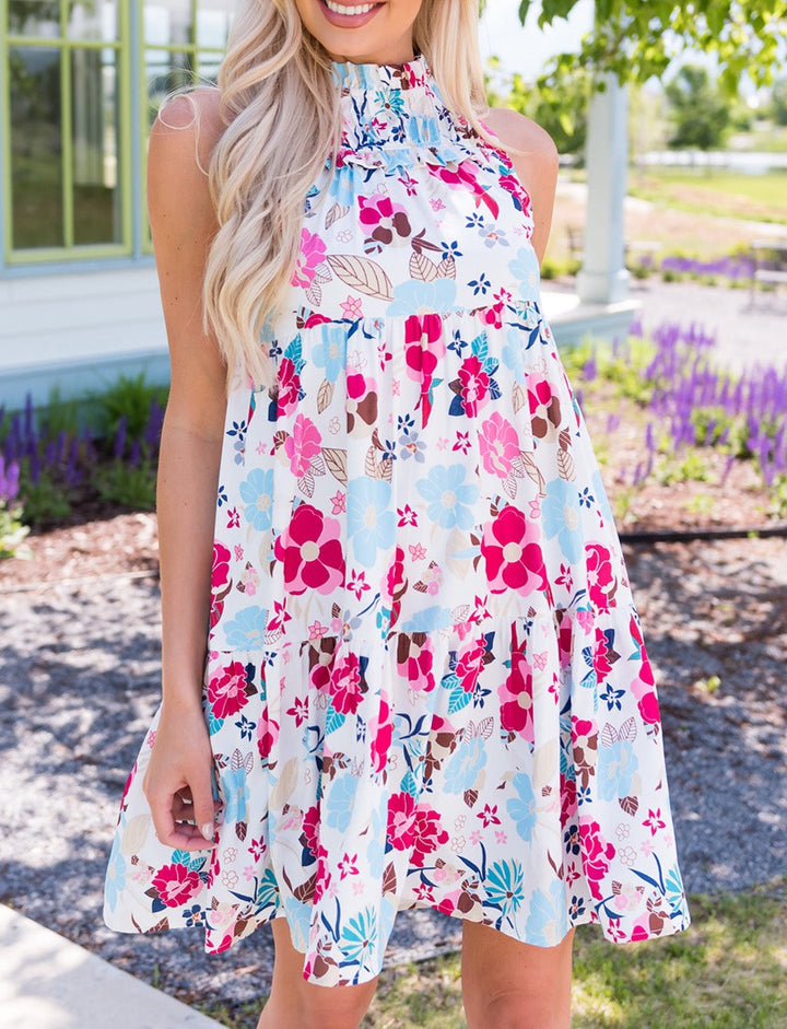 Sunday Dreams Floral Mini Dress - Cheeky Chic Boutique