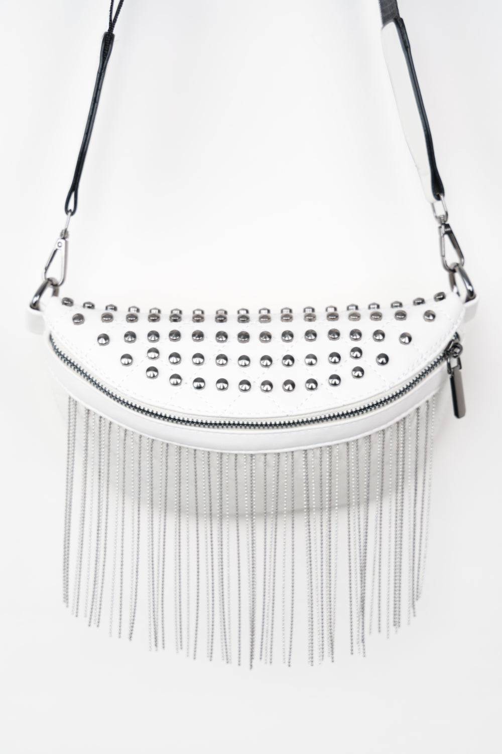 Backstage Studded Belt Bag with Fringes - Cheeky Chic Boutique