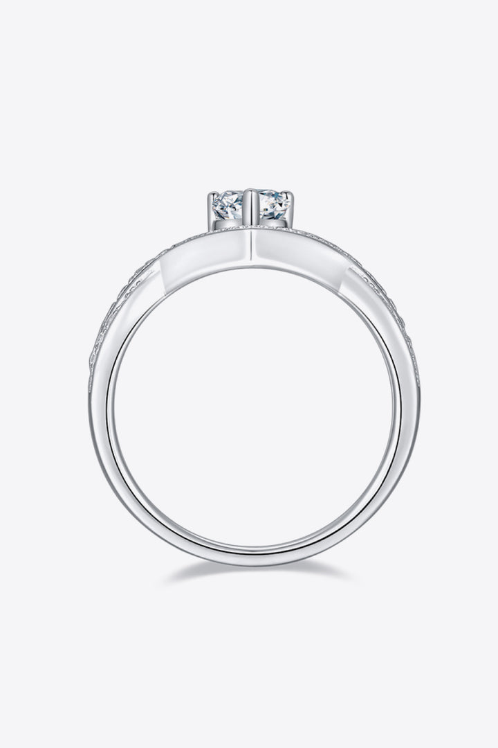 1 Carat Moissanite Teardrop 925 Sterling Silver Ring - Cheeky Chic Boutique