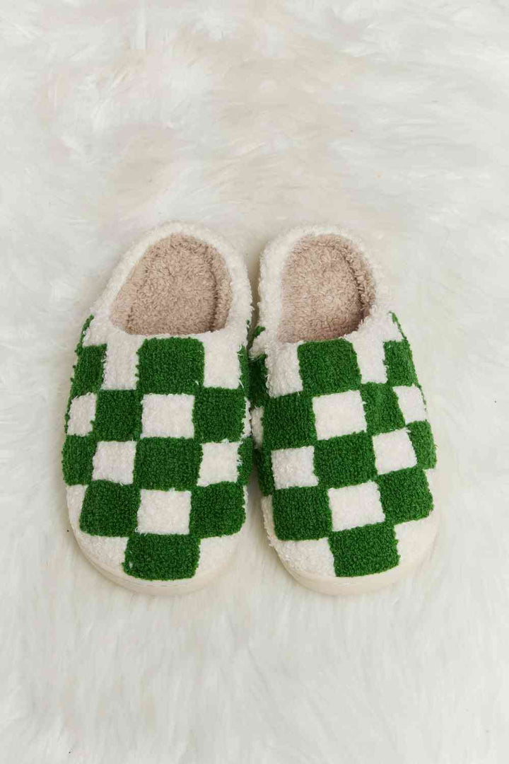 Retro Checkered Slippers - Cheeky Chic Boutique