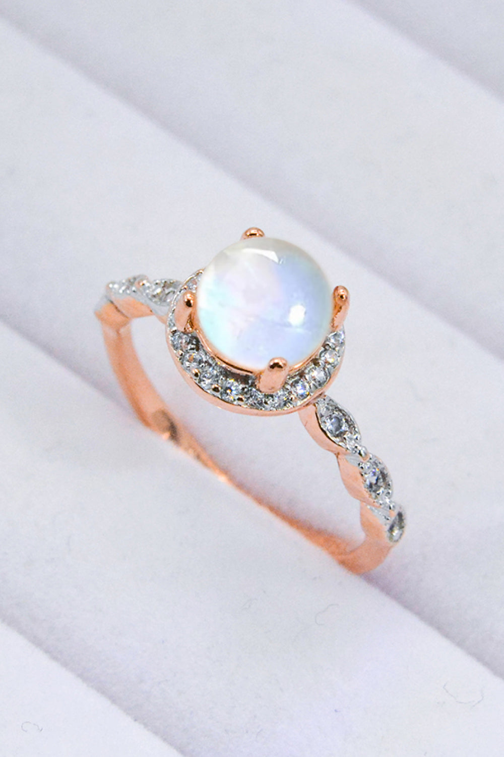 Round Moonstone Ring - Cheeky Chic Boutique