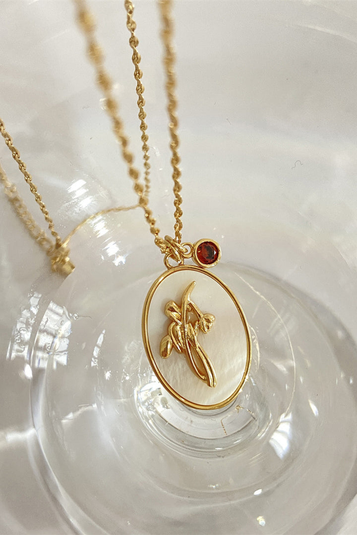 Wildflower Shell Pendant Necklace - Cheeky Chic Boutique