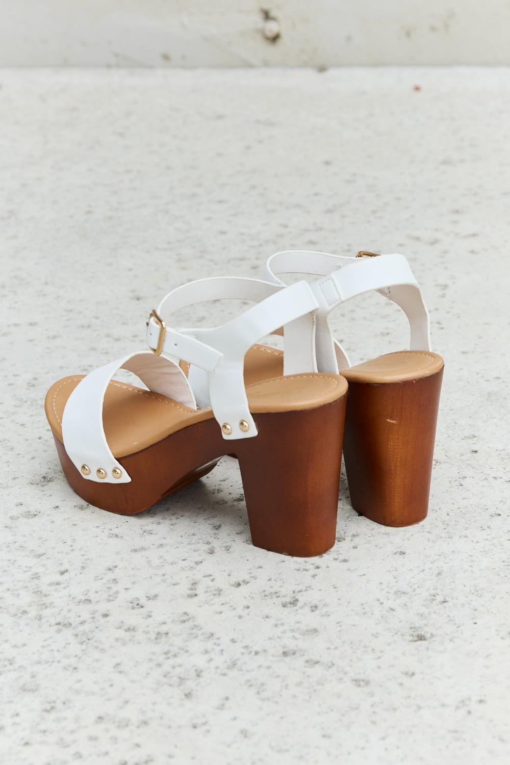 Time After Time Wooden Heels - Cheeky Chic Boutique