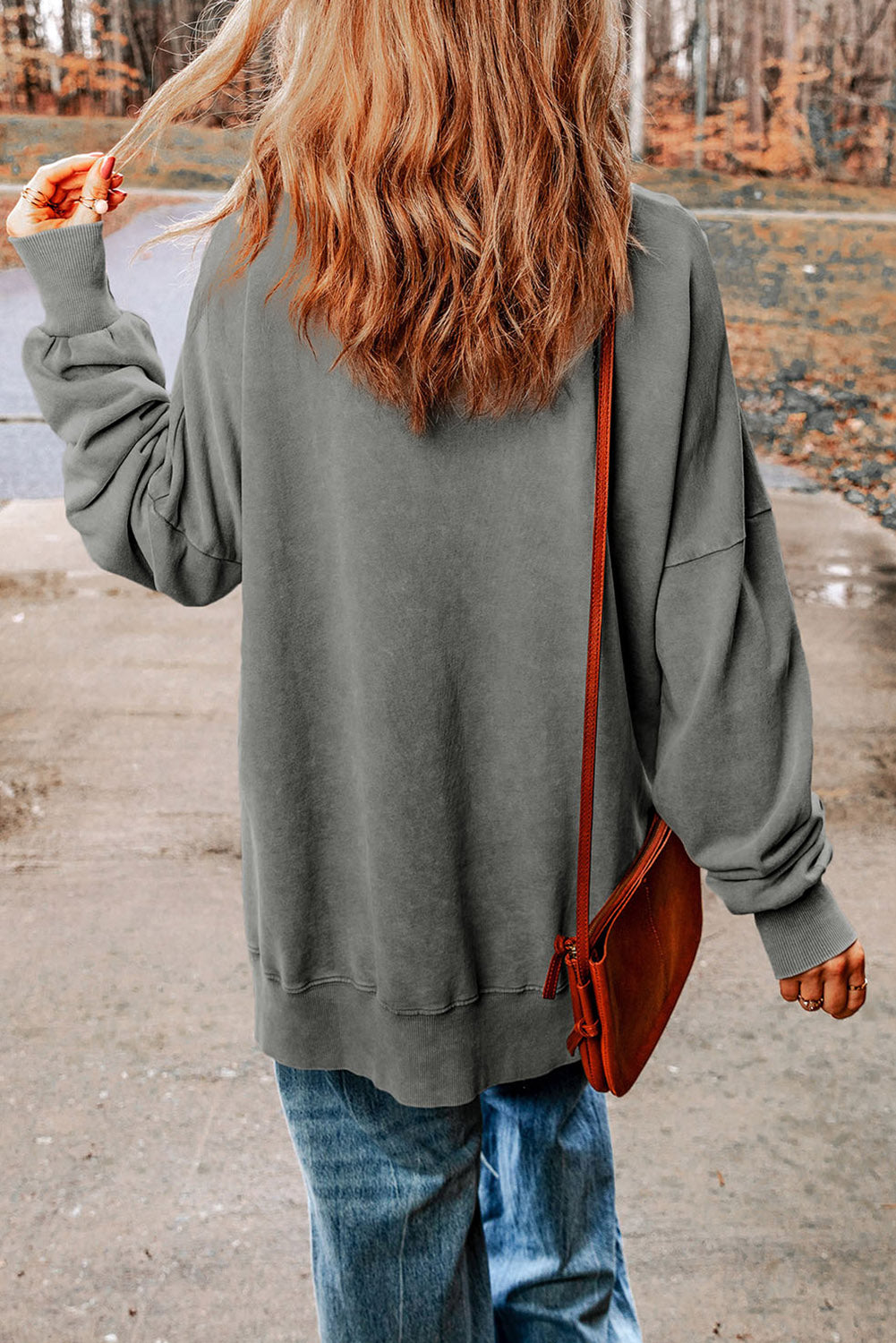 Leggings Leaves Lattes Please Graphic Sweatshirt - Cheeky Chic Boutique