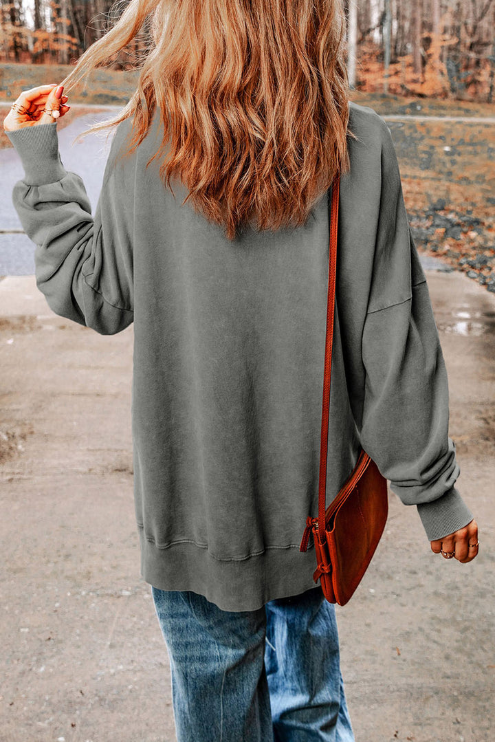 Leggings Leaves Lattes Please Graphic Sweatshirt - Cheeky Chic Boutique