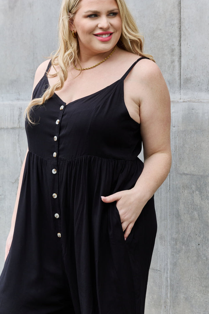 All Day Wide Leg Jumpsuit - Cheeky Chic Boutique