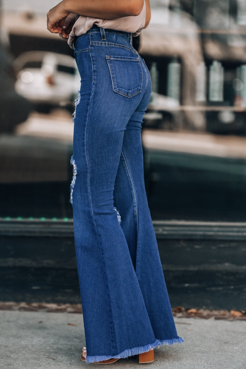 Take It All Back Flare Jeans - Cheeky Chic Boutique