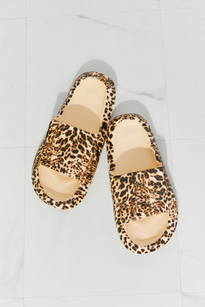 MMShoes Arms Around Me Open Toe Slide in Leopard - Cheeky Chic Boutique
