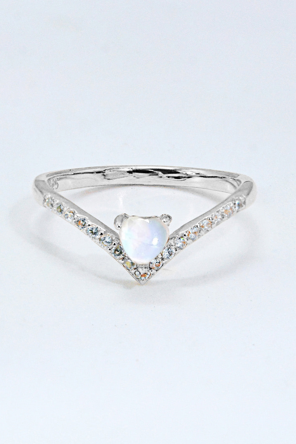 Moonstone Heart-Shaped Ring - Cheeky Chic Boutique