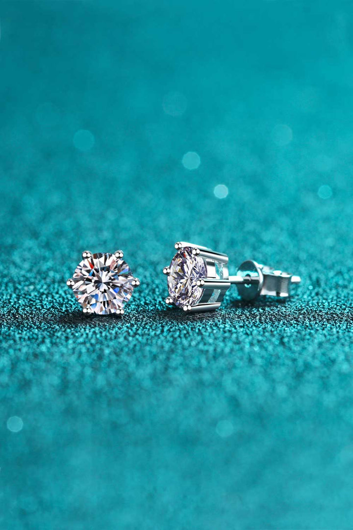 Endless Cheer Moissanite Stud Earrings - Cheeky Chic Boutique