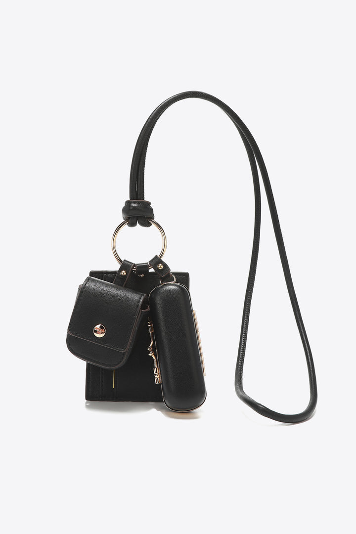 Nicole Lee USA Vegan Leather 3-Piece Lanyard Set - Cheeky Chic Boutique