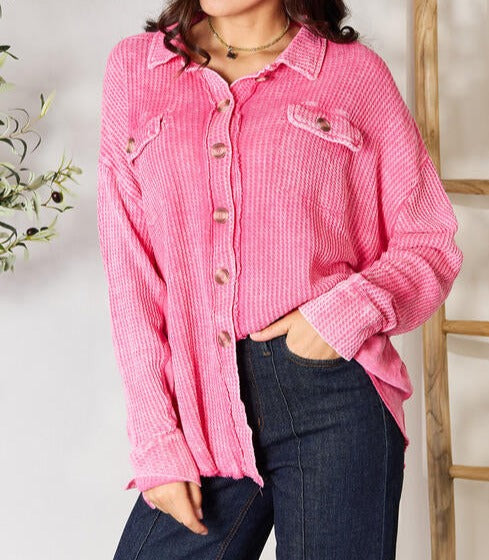 Dance to the Beat Button Up Shirt - Cheeky Chic Boutique