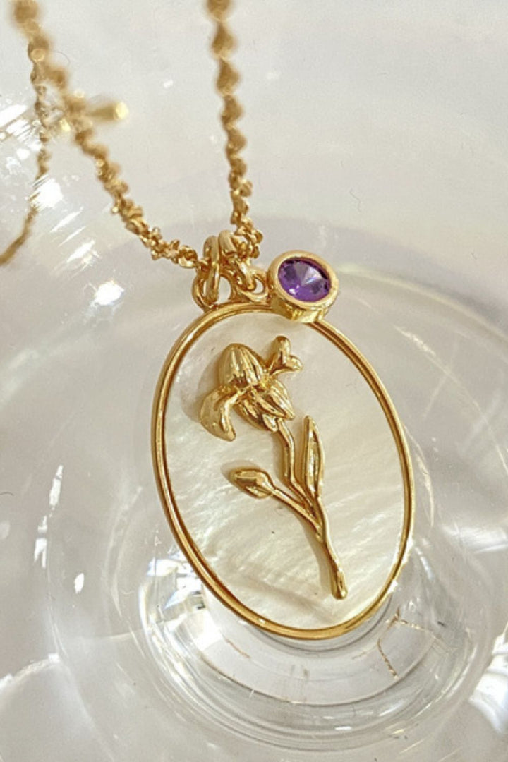 Wildflower Shell Pendant Necklace - Cheeky Chic Boutique