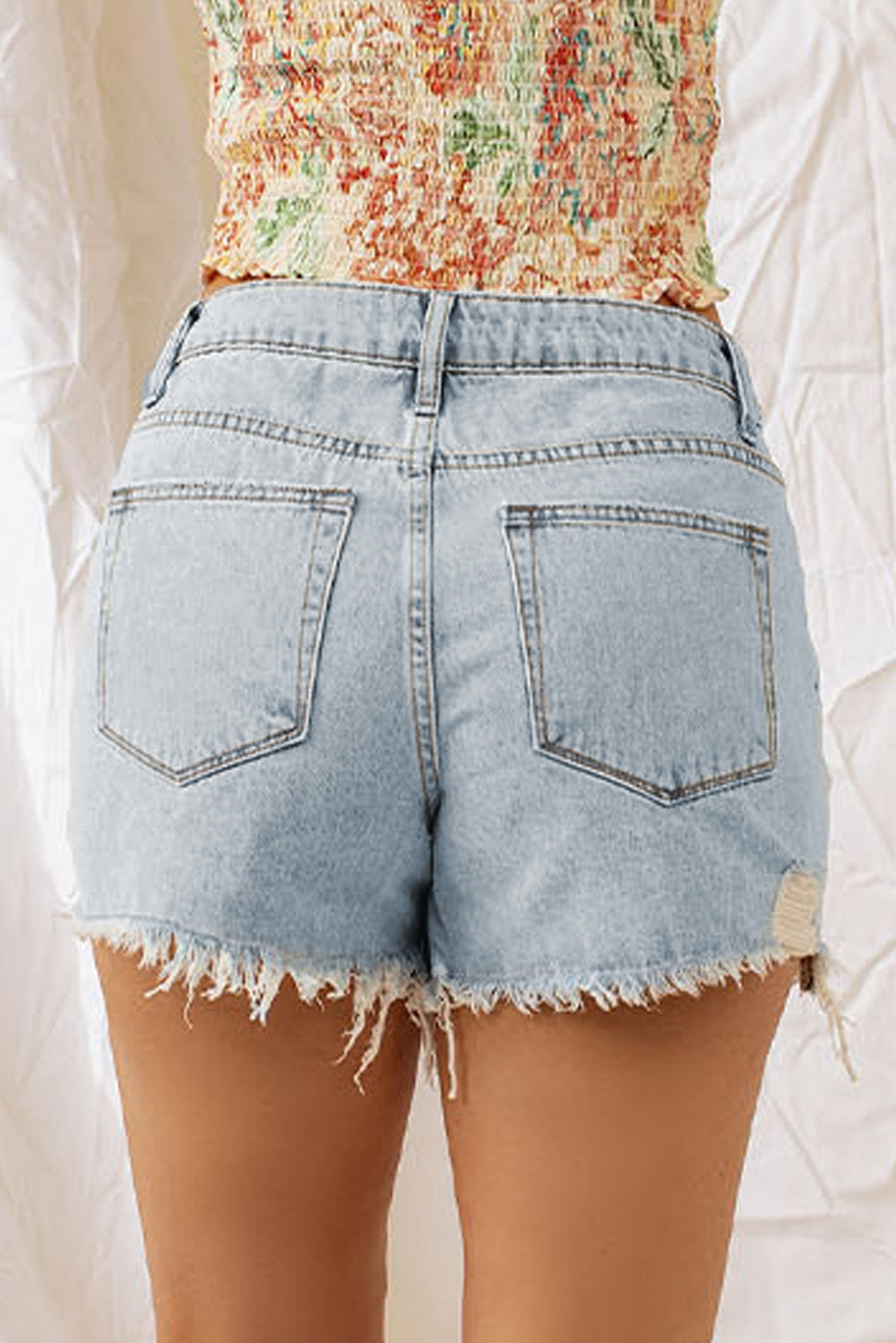 Santa Monica Pier Denim Shorts - Cheeky Chic Boutique